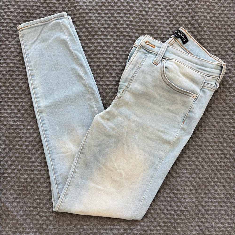 J. Crew High Waist Skinny Jeans Light Wash Size 28